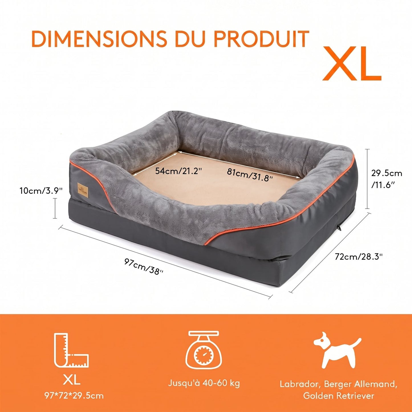 Canapé Orthopédique Premium — Rebords Moelleux
